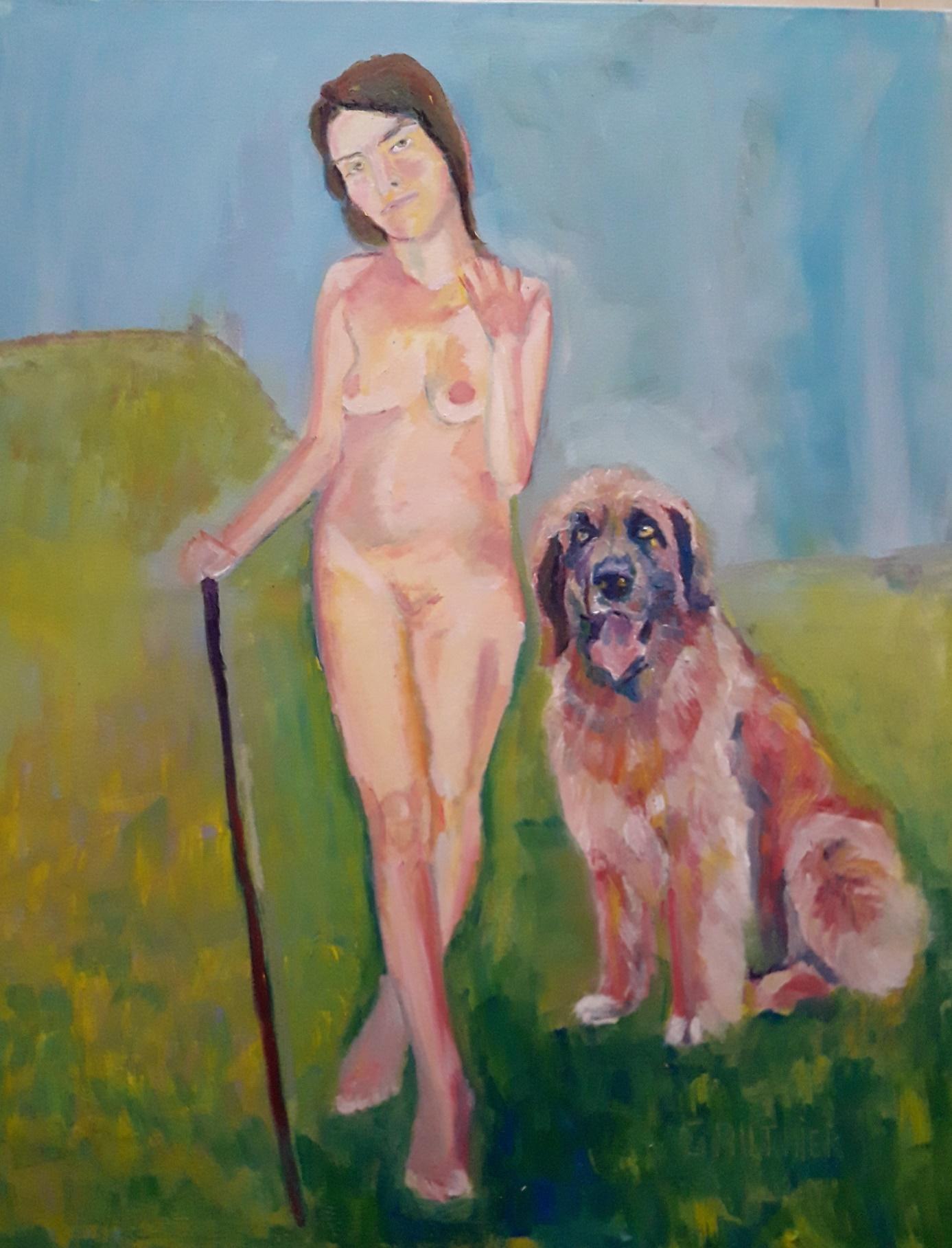 Une image contenant chien, femme, personne, extérieurDescription générée automatiquement